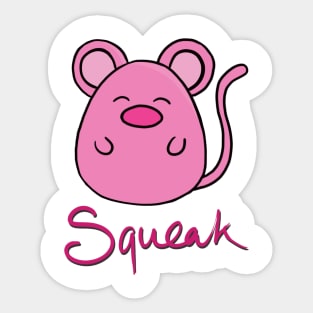 Squeak cute little mouse Sticker